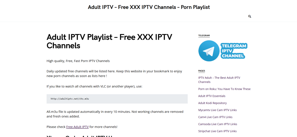 Adult IPTV